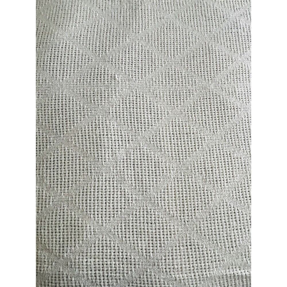 White Cotton Waffle Weave Blanket King USA WPL 1675 Vintage Diamond 25 Beacon ? - Picture 2 of 16